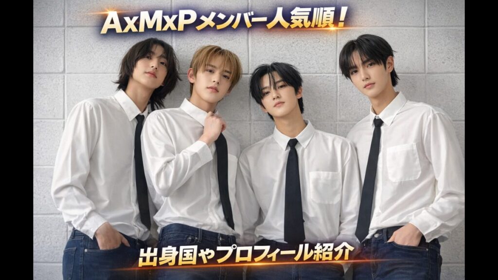 AxMxPメンバー人気順！出身国やプロフィール紹介