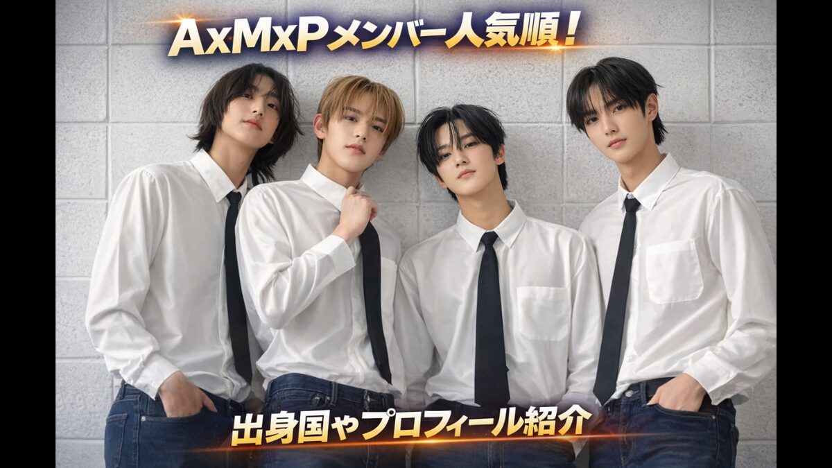 AxMxPメンバー人気順！出身国やプロフィール紹介