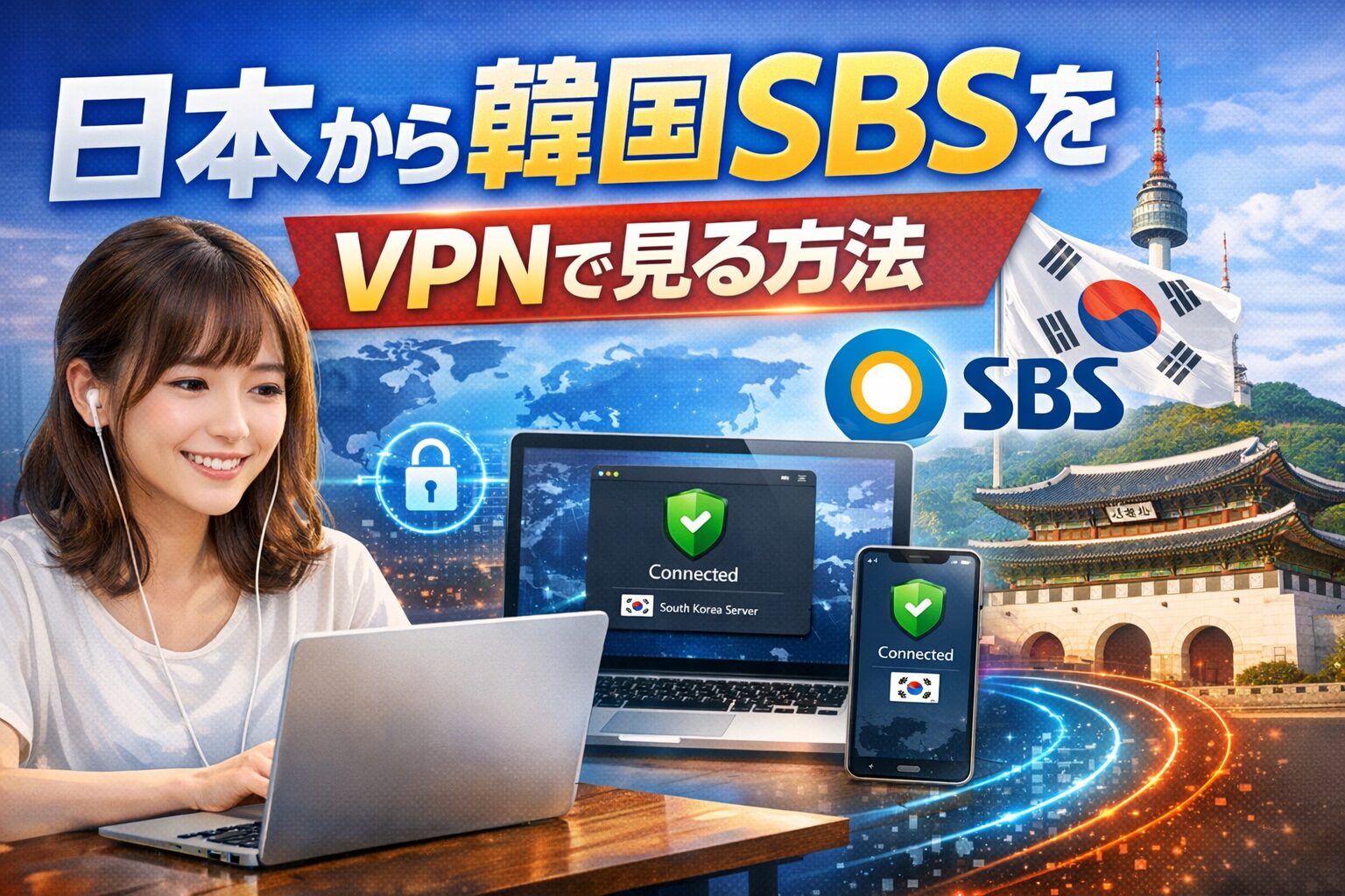 韓国SBSをVPNによる日本での視聴方法を解説