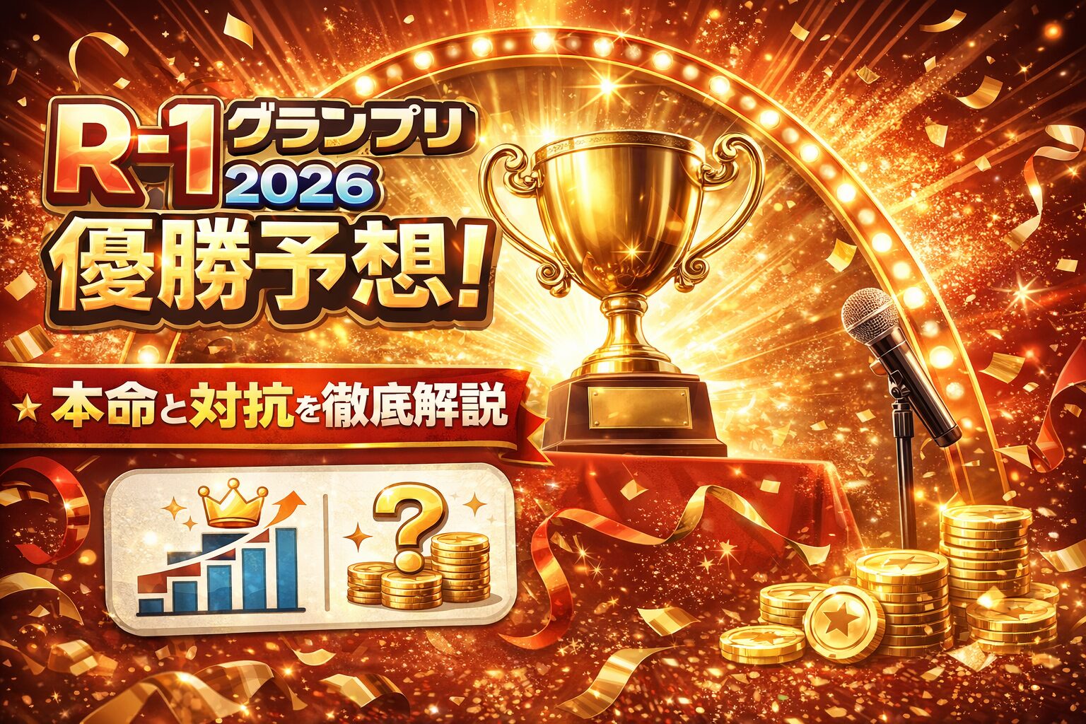 R-1グランプリ2026優勝予想!本命と対抗を徹底解説