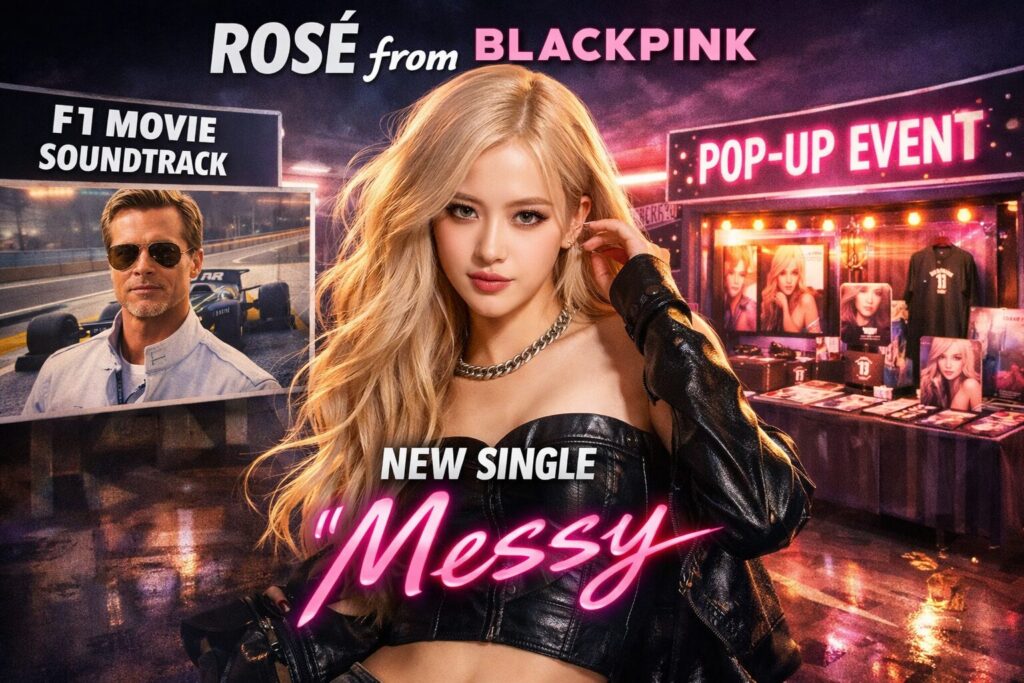 BLACKPINKロゼのソロ活動は成功?新曲『Messy』リリース!ブラピ主演映画『F1』サントラ参加&ポップアップ開催決定